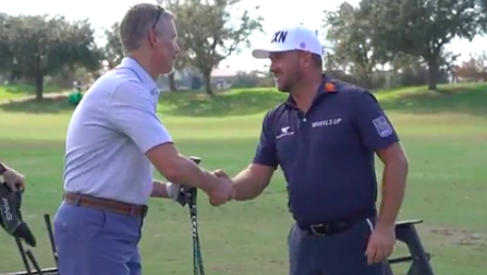 US Open champ Graeme McDowell spends time with multiple sclerosis sufferer